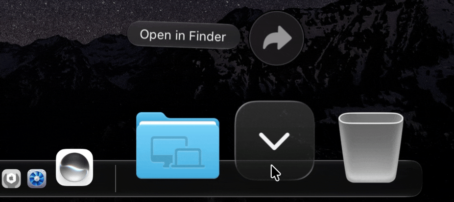 Clicking on another folder in the Dock, only for it to close the current folder.